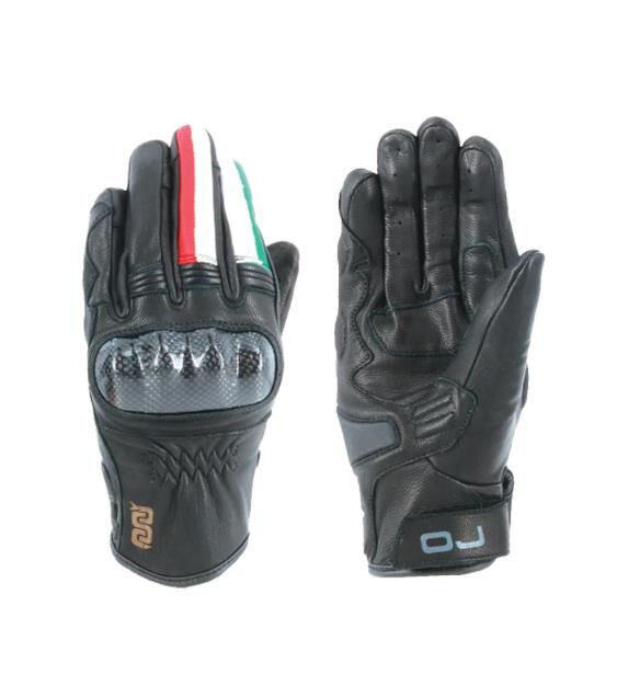 OJ FIGHTER 1.8 İTALYAN TARZI KORUMALI KISA MOTOSİKLET DERİ ELDİVEN XL
