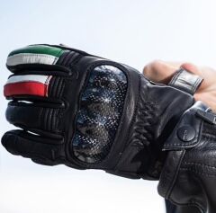 OJ FIGHTER 1.8 İTALYAN TARZI KORUMALI KISA MOTOSİKLET DERİ ELDİVEN M BEDEN