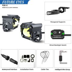 FUTURU EYES F20X MOTİSİKLET SİS FARI TAKIM 60W