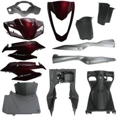 HONDA ACTİVA S  KAPORTA SET 12 PARÇA BORDO ESKİ MODEL SELE KİLİTLİ