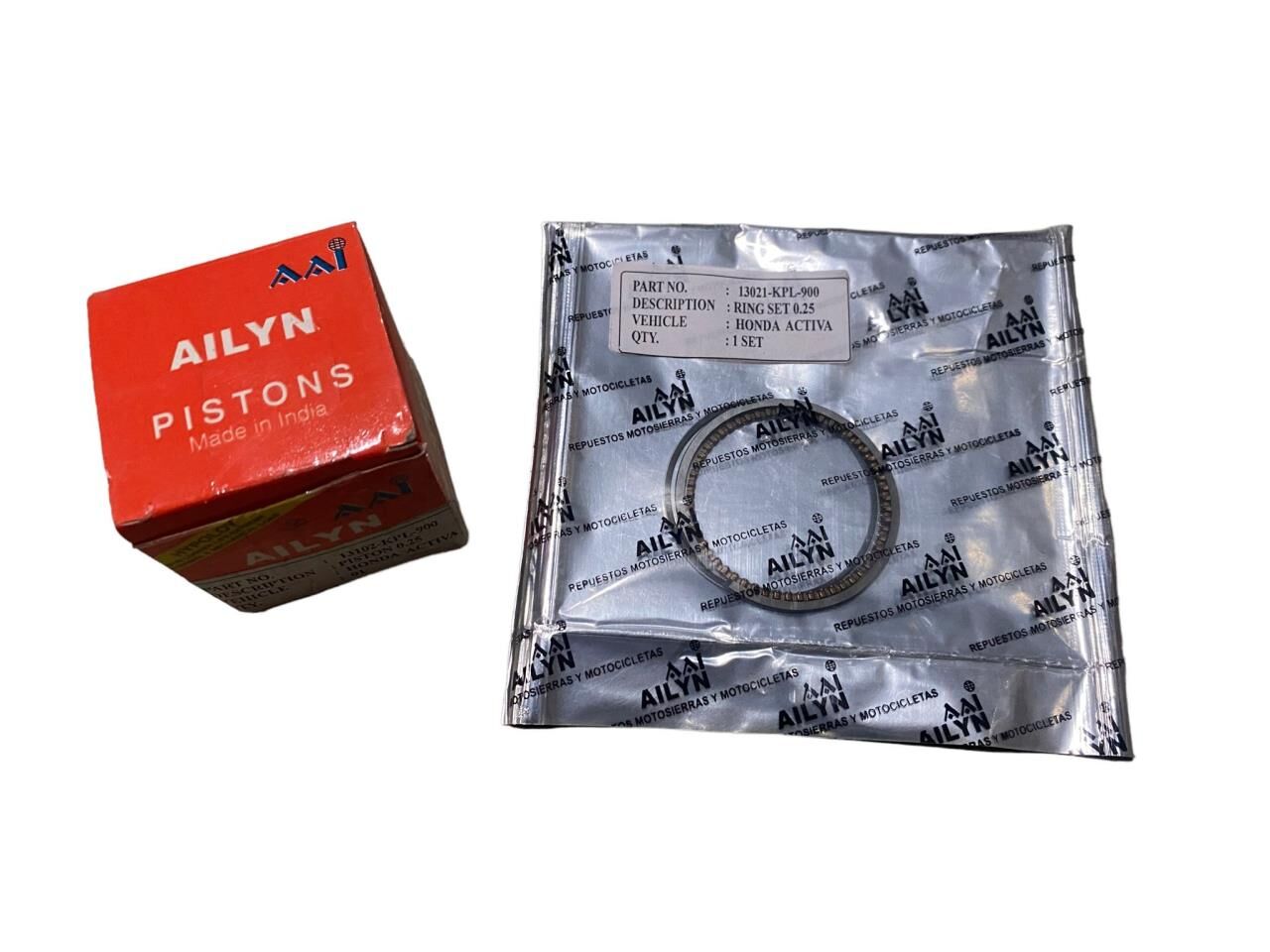 HONDA ACTİVA PİSTON SEGMAN SET HİNDİSTAN 0.25