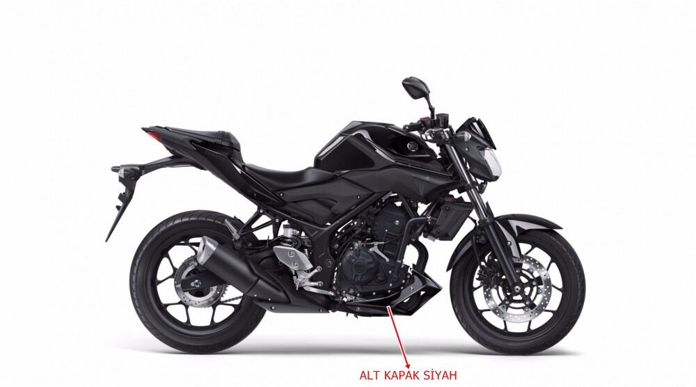 YAMAHA MT25 ALT KAPAK SİYAH ORJİNAL