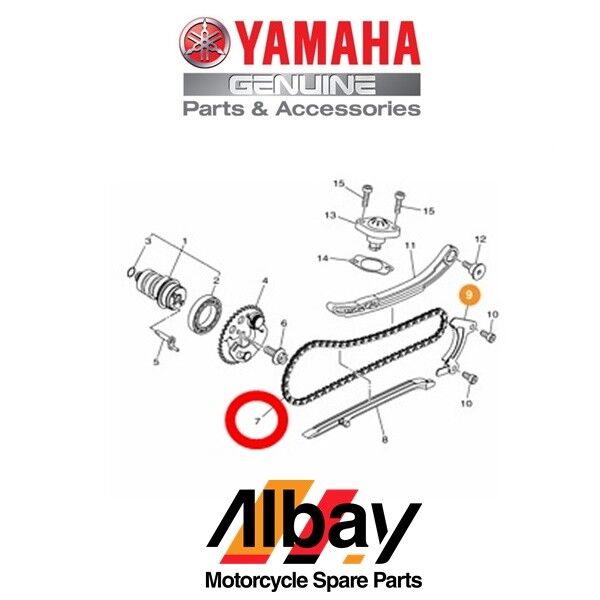 YAMAHA XMAX 250-300 EGSANTRİK ZİNCİRİ ORJİNAL 2018-2021