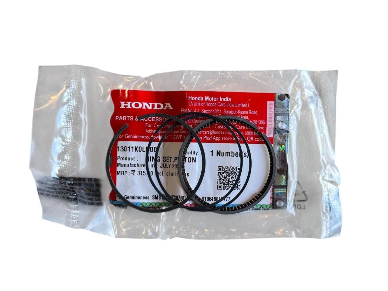 HONDA DİO 110 SEGMAN SET STANDART ORJİNAL 2023-2025