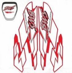 YAMAHA BWS 100 STİCKER SET KIRMIZI