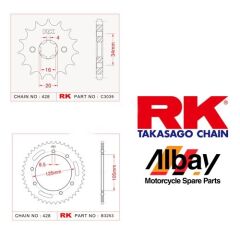 YAMAHA XT 125 R RK ÖN ARKA DİŞLİ XT 125 R 2004 MODEL