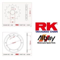 WR 125 R-X ÖN ARKA DİŞLİ 2009-2016