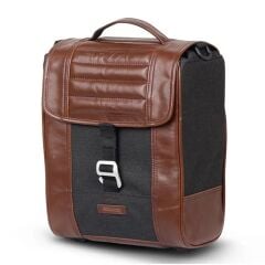 SHAD CAFE RACER KAHVERENGİ RETRO YAN ÇANTA SADDLE BAG