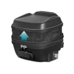 SHAD E03C ÇİFT KİLİT SİSTEMLİ EXPANDABLE GENİŞLEYEBİLİR DEPO ÜSTÜ ÇANTA 3-4 Litre