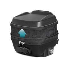 SHAD E03C ÇİFT KİLİT SİSTEMLİ EXPANDABLE GENİŞLEYEBİLİR DEPO ÜSTÜ ÇANTA 3-4 Litre