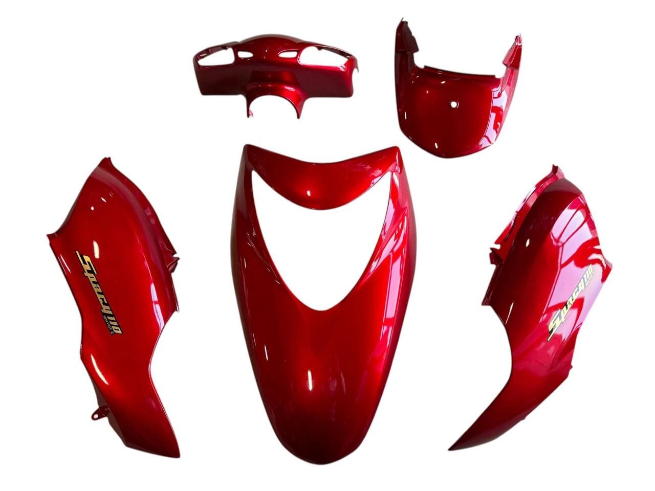HONDA SPACY 110 KAPORTA SET 5 PARÇA BOYALI AKSAM KIRMIZI