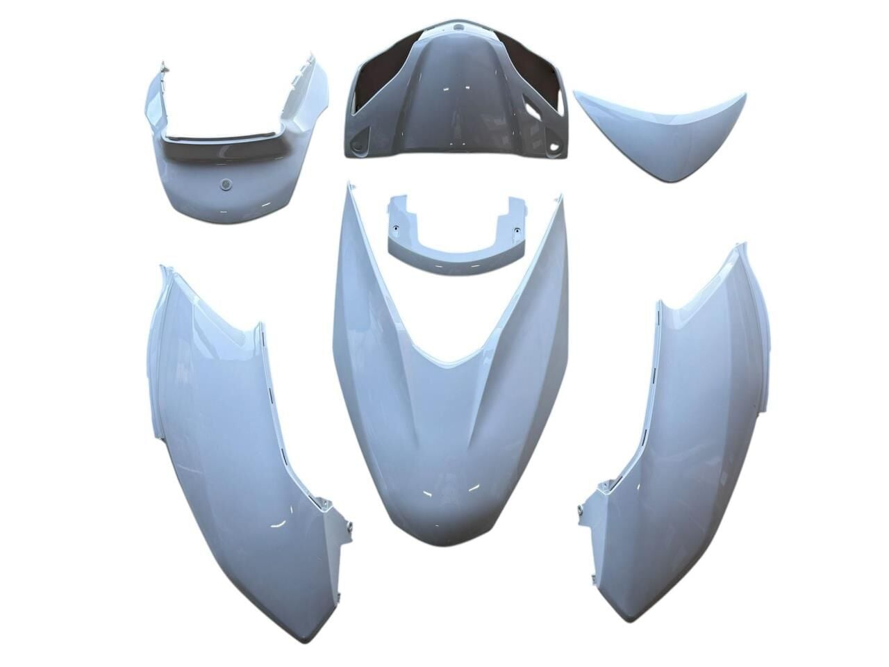 HONDA SPACY ALPHA 110 KAPORTA SET 7 PARÇA BOYALI AKSAM BEYAZ