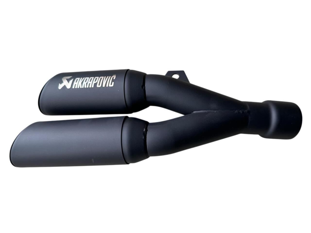 AKRAPOVİC EGSOZ ÇİFT ÇIKIŞ SİYAH SUSTURUCULU