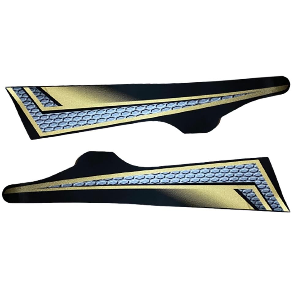 YAMAHA RX 135 KİNG AKÜ KAPAK STİCKER TAKIM 40.YIL GOLD ORJİNAL