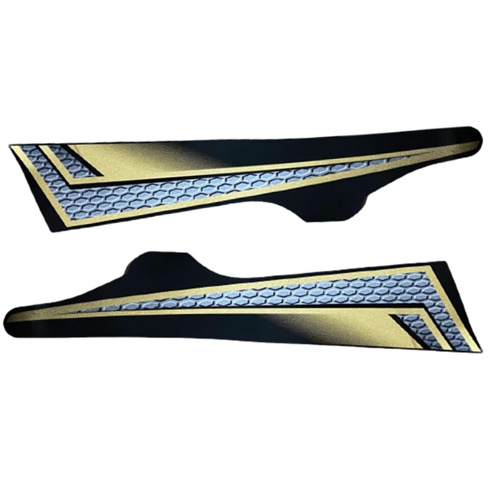 YAMAHA RX 135 KİNG AKÜ KAPAK STİCKER TAKIM 40.YIL GOLD ORJİNAL