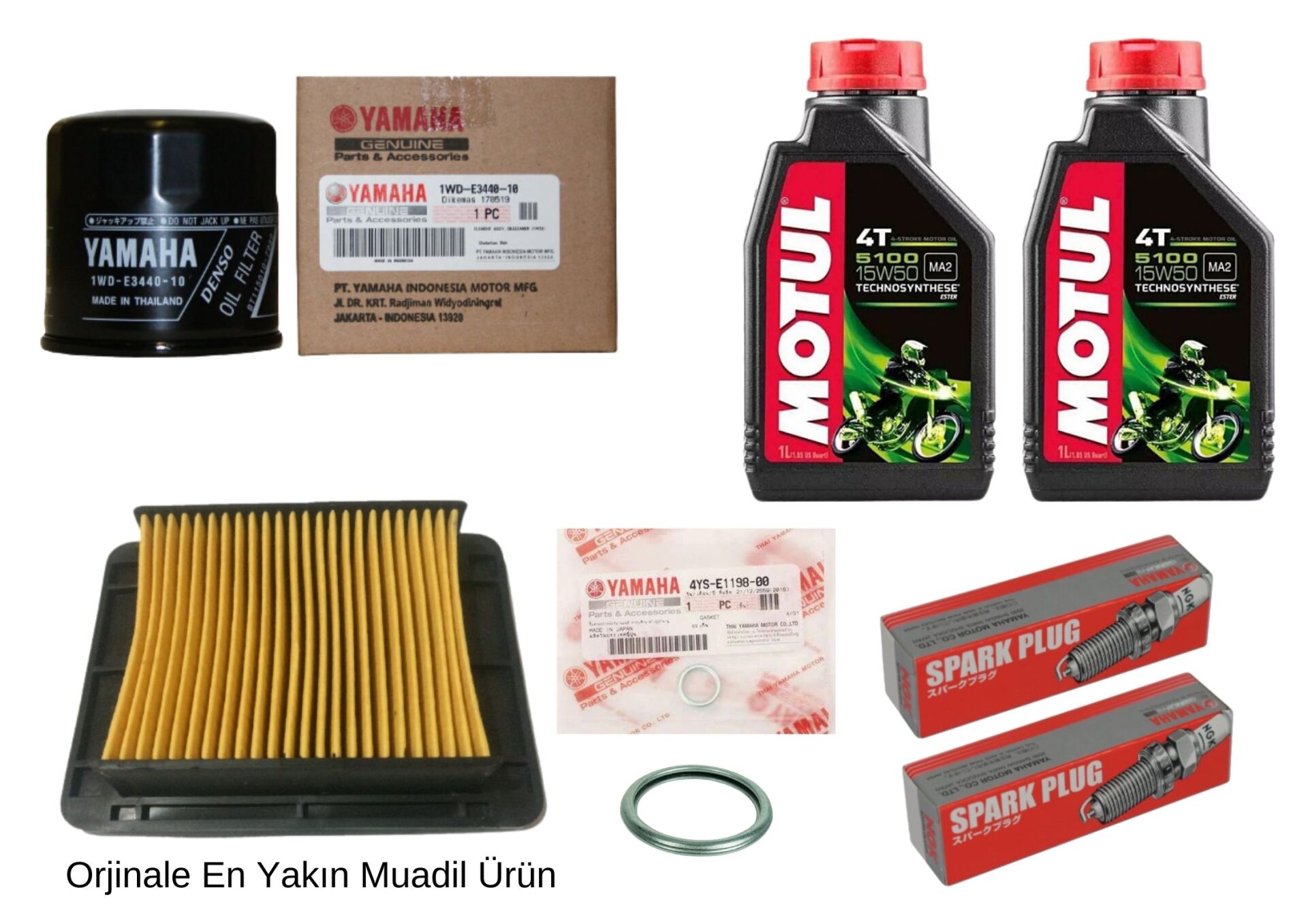 YAMAHA YZF R25-MT25 BAKIM SETİ 7 PARÇA ORJİNAL 2015-2018