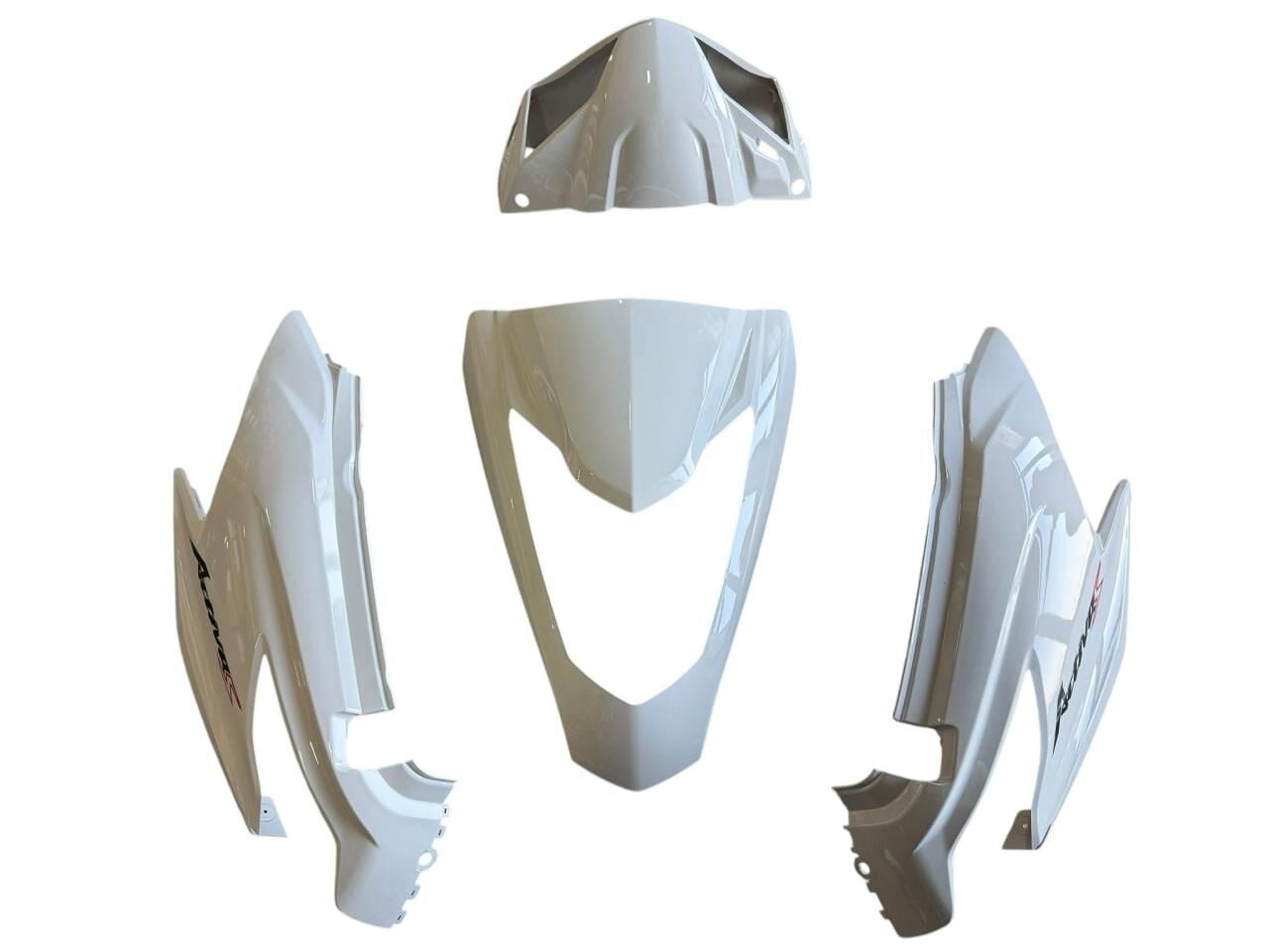 HONDA ACTİVA S  KAPORTA SET 4 PARÇA BOYALI AKSAM BEYAZ YENİ MODEL SELE KİLİTSİZ