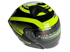 KC YARIM KASK VİZÖRLÜ KC528-1 SİYAH NEON YEŞİL M