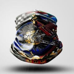 MOTOSİKLET BANDANA BUFF BOYUNLUK UNİSEX RETRO