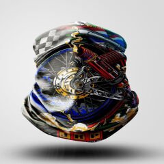 MOTOSİKLET BANDANA BUFF BOYUNLUK UNİSEX RETRO