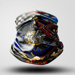 MOTOSİKLET BANDANA BUFF BOYUNLUK UNİSEX RETRO