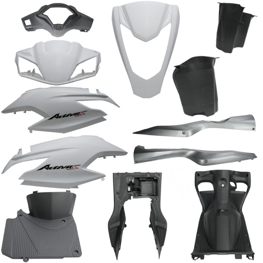 HONDA ACTİVA S  KAPORTA SET 12 PARÇA BEYAZ YENİ MODEL SELE KİLİTSİZ