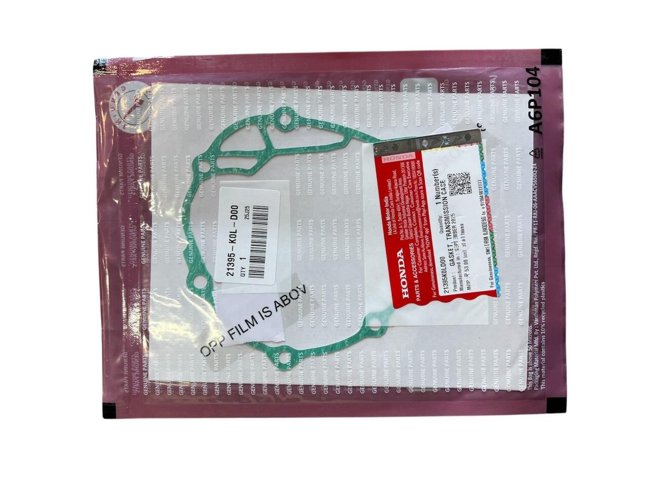 HONDA ACTİVA 125 İ ŞANZUMAN KAPAK CONTA ORJİNAL 2023-2024