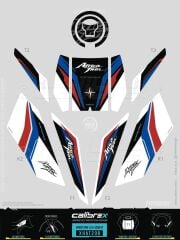 HONDA AFRİCA TWİN TANK PAD FULL SET 12 PARÇA SİYAH-KIRMIZI-MAVİ 2020-2021