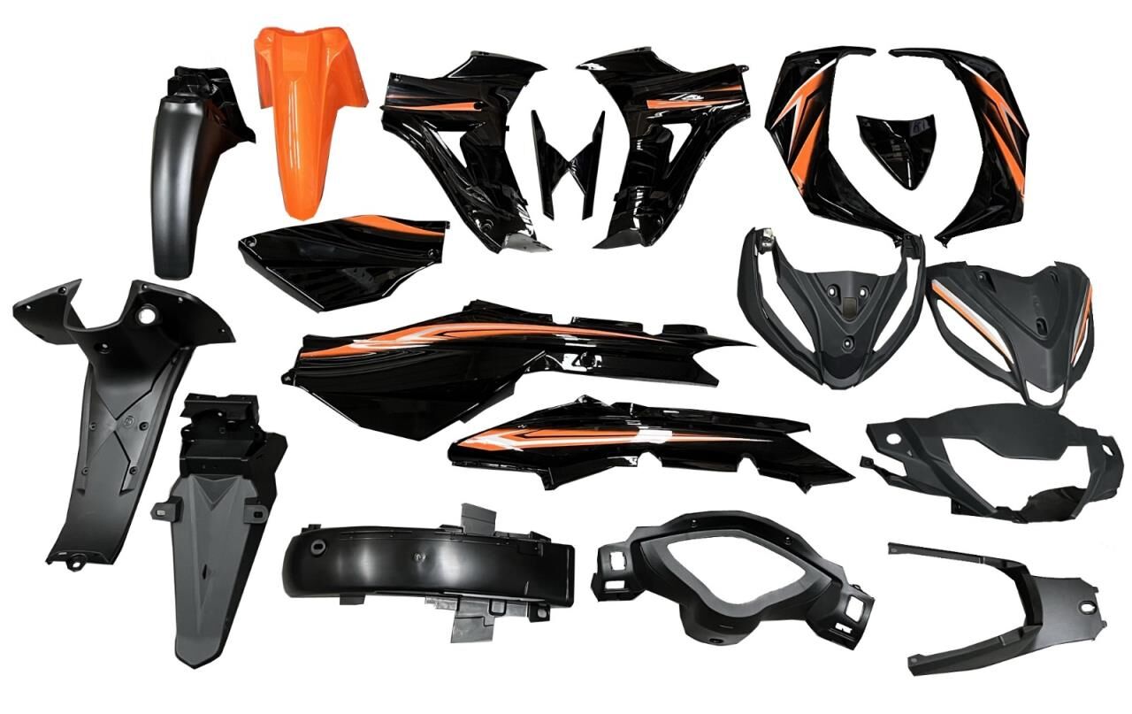 RKS SNİPER 100 KAPORTA SET TURUNCU-SİYAH