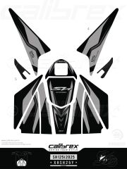 HONDA SH125 İ TANK PAD FULL SET 10 PARÇA SİYAH-GRİ 2025