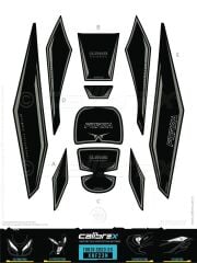 HONDA FORZA TANK PAD FULL SET 10 PARÇA SİYAH - 2023-2024