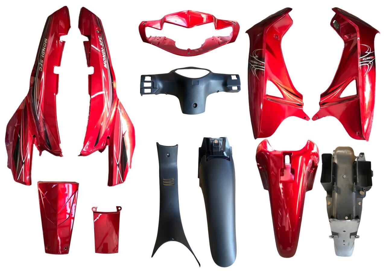 MONDİAL SFC KAPORTA SETİ KIRMIZI İTHAL