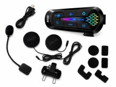 AUK A100 BLUETOOTH KASK İNTERCOM (2 KİŞİLİK- İP65 TOZ VE SU GEÇİRMEZ)