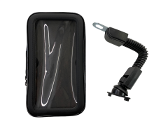 MOTOSİKLET TELEFON TUTUCU XXL- SUGEÇİRMEZ-AYNA BAĞLANTILI  170mm x 90mm