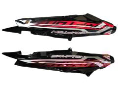 YAMAHA CRYPTON C8 SELE ALTI YAN KAPAK TAKIM SİYAH 2010-2015