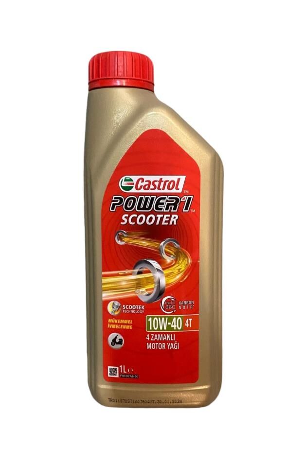 CASTROL SCOOTER POWER 1 4T 10W40 YAĞ 1LT