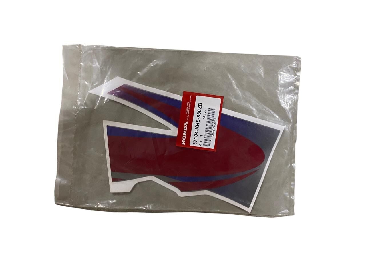 HONDA WAVE 100 SAĞ İÇ DİZLİK STİCKER ORJİNAL GRİ İÇİN