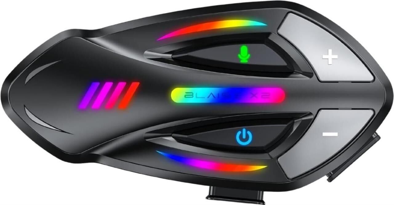 BLAISE X2 Bluetooth Motosiklet Intercom Siyah