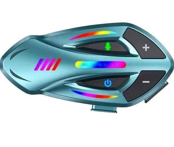 BLAISE X2 Bluetooth Motosiklet Intercom Mavi