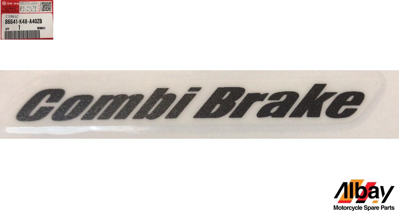 HONDA SPACY ALPHA COMBİ BRAKE STİCKER SİYAH ORJİNAL