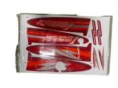 MODENAS KRİSS 1 STİCKER SET KIRMIZI 002
