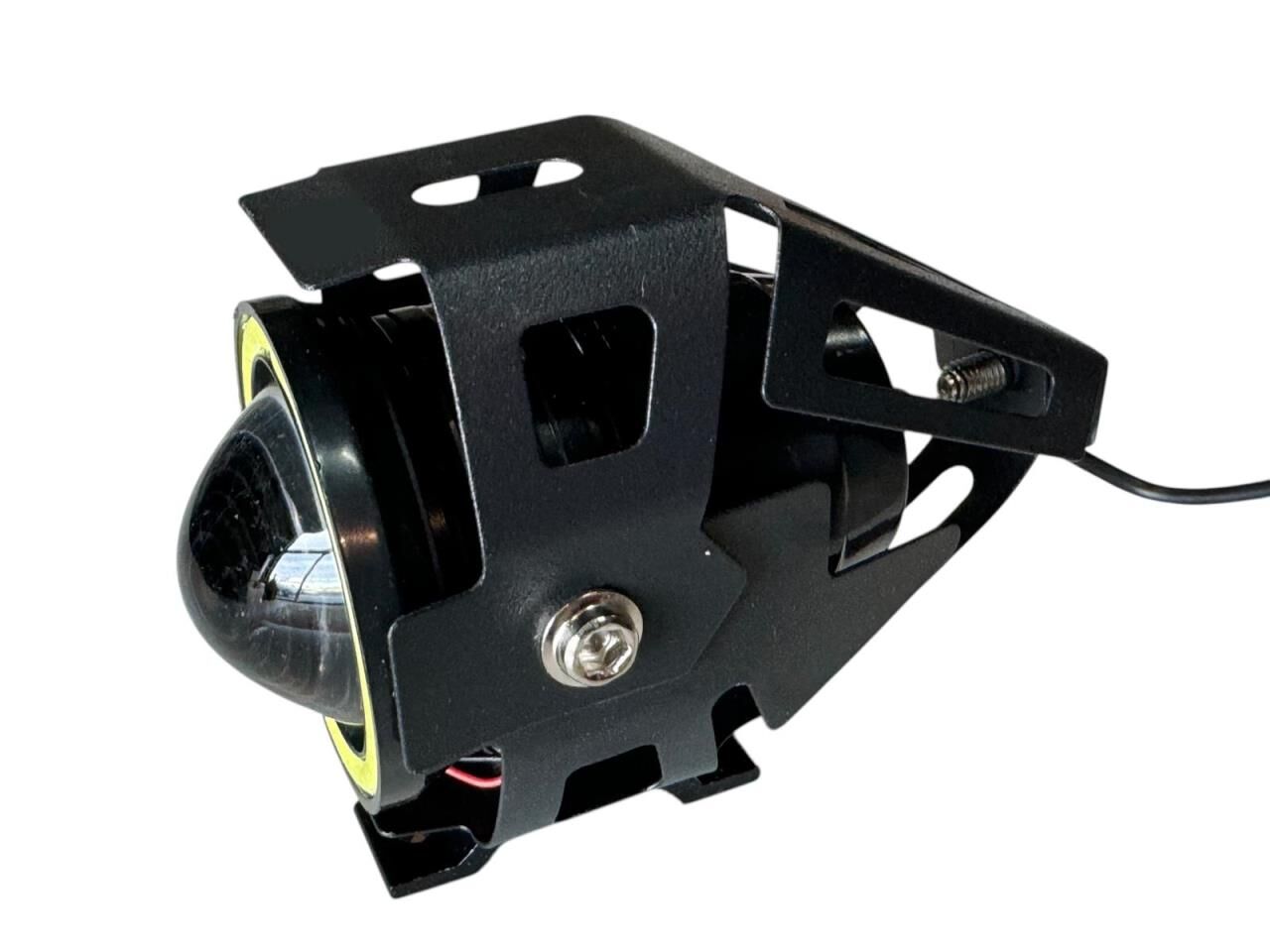 MOTOSİKLET SİS FARI U7 YEŞİL ANGEL ÇAKARLI KÜÇÜK KASA