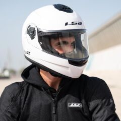 LS2 STROBE 2 ÇENE AÇILIR KASK BEYAZ L BEDEN
