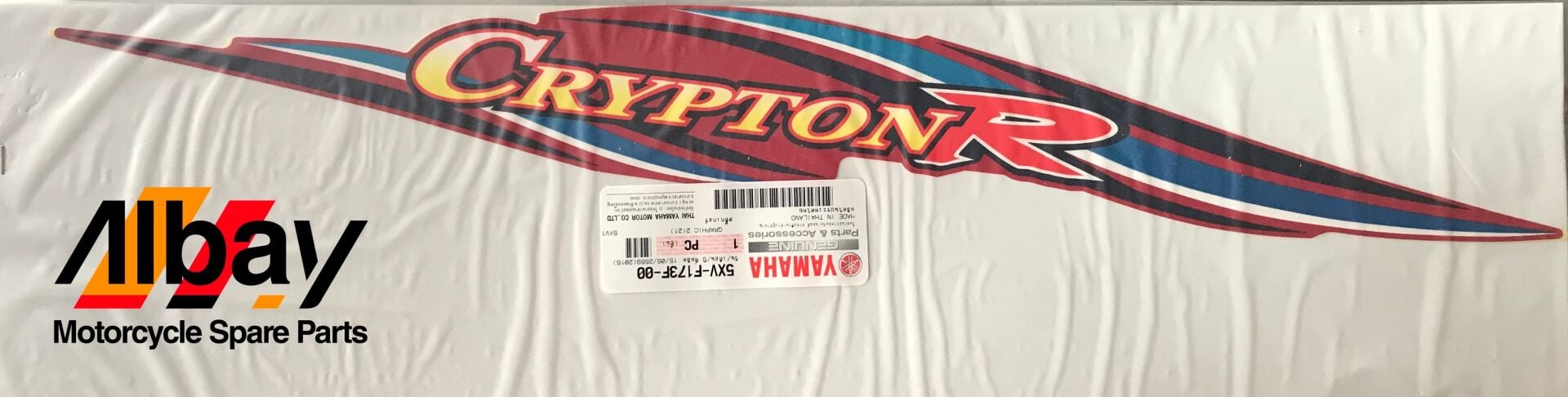 YAMAHA CRYPTON R SELE ALTI GRENAJ SAĞ STİCKER KIRMIZI ORJİNAL 2005-2008