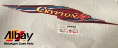 YAMAHA CRYPTON R SELE ALTI GRENAJ SOL STİCKER KIRMIZI ORJİNAL 2005-2008