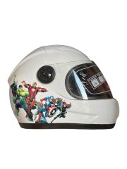 ÇOCUK KASK TAM KAPALI MARVEL BEYAZ