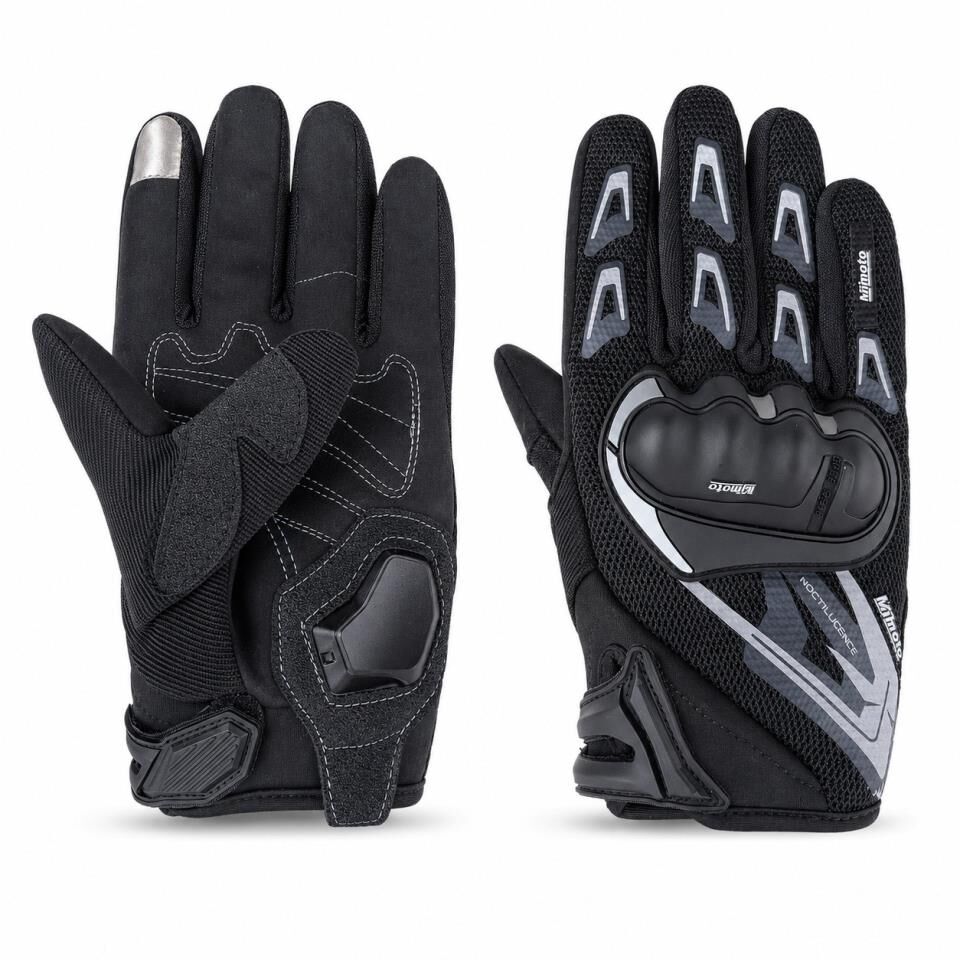 MJ MOTO KORUMALI ELDİVEN CE-EN13594 BELGELİ SİYAH-GRİ XL BEDEN