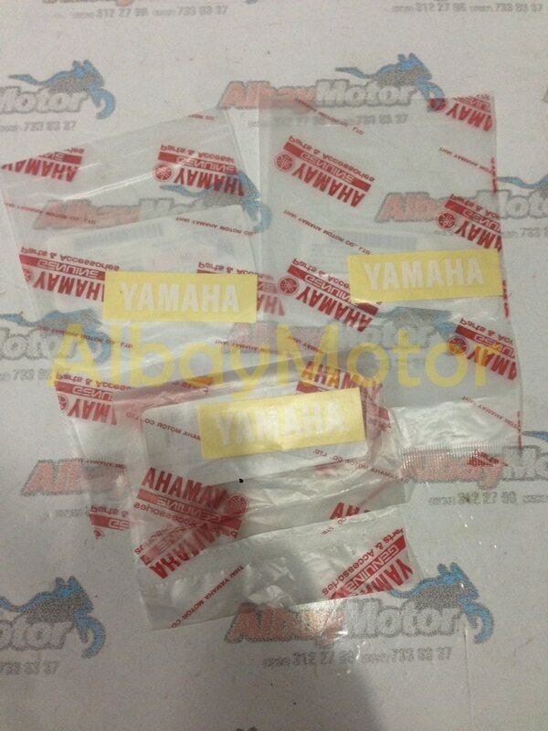 YAMAHA CRYPTON R STOP ÜSTÜ ETİKET BEYAZ STİCKER (MAVİ-KIRMIZI) İÇİN  2005-2008