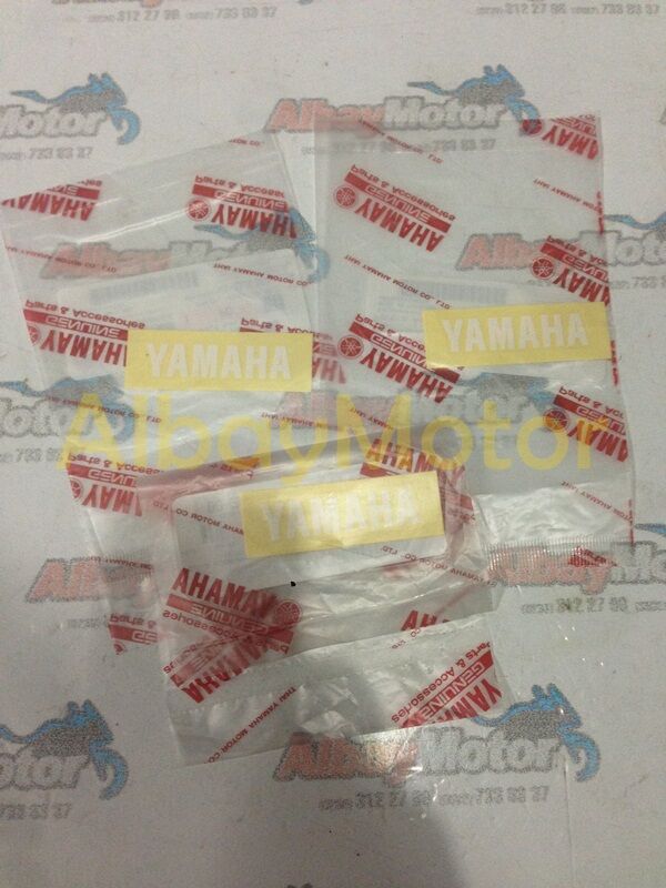YAMAHA CRYPTON R STOP ÜSTÜ ETİKET BEYAZ STİCKER (MAVİ-KIRMIZI) İÇİN  2005-2008