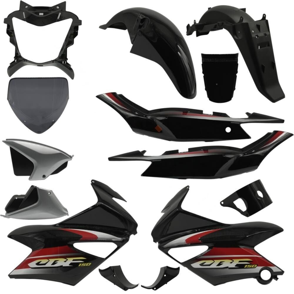 HONDA CBF 150 KAPORTA SETİ SİYAH İTHAL